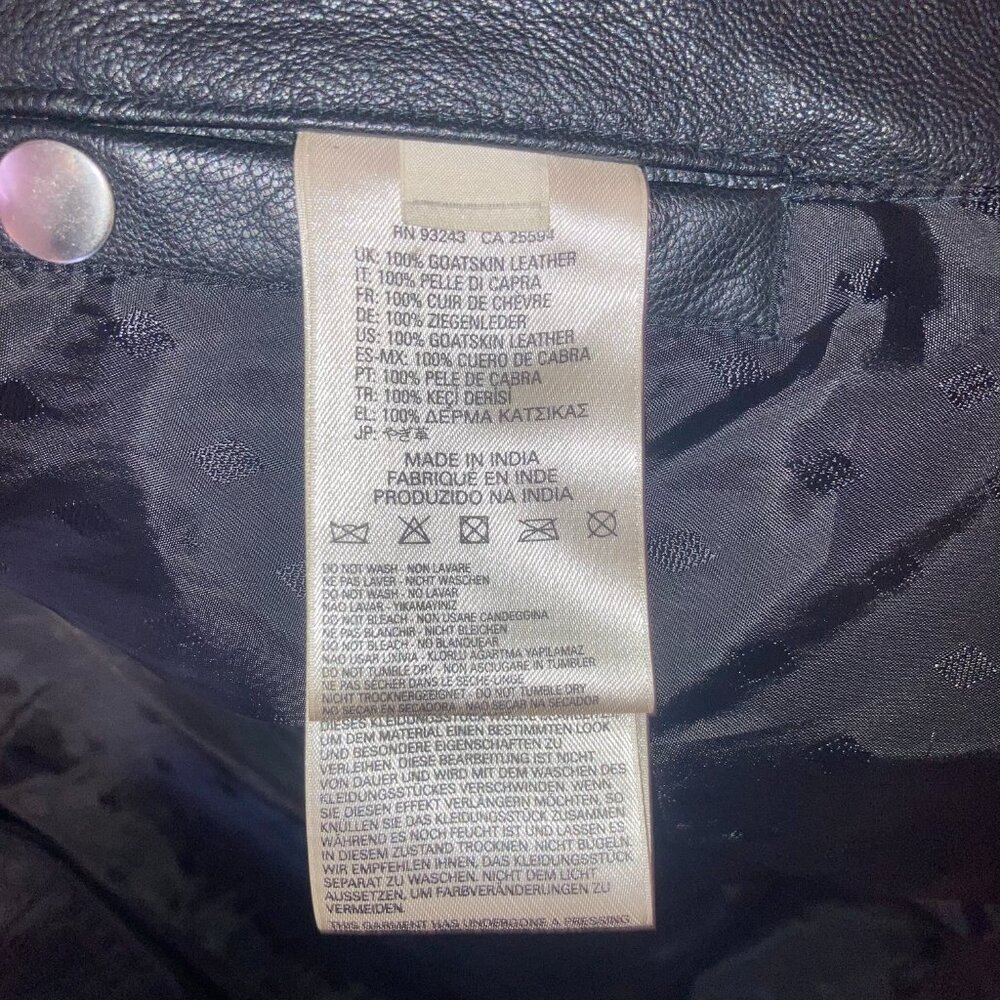 Diesel L-Beck-EMB “Wild Spirit” 100% Goat Leather Size M!! - Picture 5 of 9